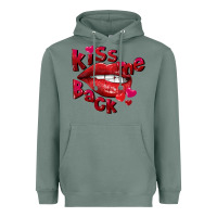 Sage Kiss me back Valentine's Day Heavyweight Hoodie - FaDigitalArtStudio