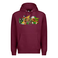 Burgundy St. Patrick's Day Nurse Premium Hoodie - CowGirlArtShop