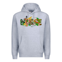 Heather Grey St. Patrick's Day Nurse Premium Hoodie - CowGirlArtShop