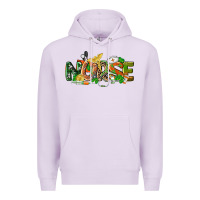 Lilac St. Patrick's Day Nurse Premium Hoodie - CowGirlArtShop
