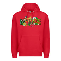 Red St. Patrick's Day Nurse Premium Hoodie - CowGirlArtShop