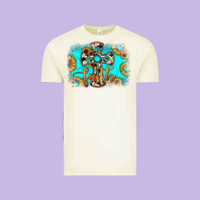 Faith Cross Vintage Tee Designed By Jahusdesignshop