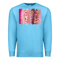 Ocean Blue cancer brushstroke Premium Sweatshirt - FaDigitalArtStudio
