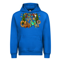 Cobalt Born To Camp Urban Hoodie - CowhideDigitalArt