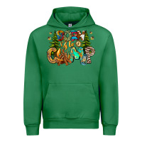 Emerald Born To Camp Urban Hoodie - CowhideDigitalArt