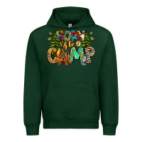 Forest Green Born To Camp Urban Hoodie - CowhideDigitalArt