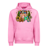 Fuchsia Pink Born To Camp Urban Hoodie - CowhideDigitalArt