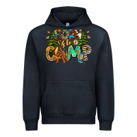 Navy Born To Camp Urban Hoodie - CowhideDigitalArt
