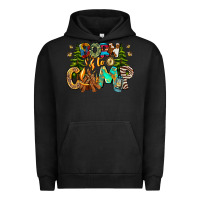 Pigment Black Born To Camp Urban Hoodie - CowhideDigitalArt