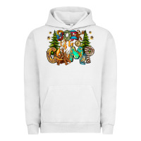 Pigment Lunar Rock Born To Camp Urban Hoodie - CowhideDigitalArt
