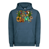 Pigment Midnight Navy Born To Camp Urban Hoodie - CowhideDigitalArt
