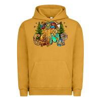 Pigment Peanut Butter Born To Camp Urban Hoodie - CowhideDigitalArt