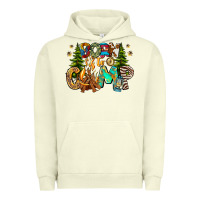 Pigment Pistachio Born To Camp Urban Hoodie - CowhideDigitalArt