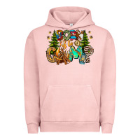 Pigment Salmon Born To Camp Urban Hoodie - CowhideDigitalArt