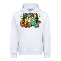 White Born To Camp Urban Hoodie - CowhideDigitalArt