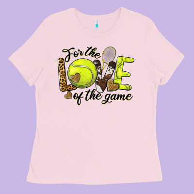 For The Love Of The Game Tennis Ladies Tee Designed By Barkaloodesign