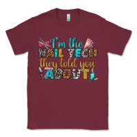 Burgundy i'm the nail tech they told you about bbs Classic Tee - BundleAndBundleShop