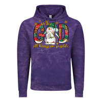 Cloud Purple With God all things are possible with snowman Vintage Hoodie - NancyCooperArtShop