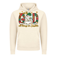 Vintage Artic With God all things are possible with snowman Vintage Hoodie - NancyCooperArtShop
