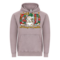 Vintage Zinc With God all things are possible with snowman Vintage Hoodie - NancyCooperArtShop