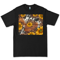 Black sunflowers cowhide leopard mousepad Premium Tee - Jasminsmagicworld