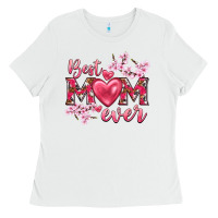 White best mom ever Ladies Tee - NancyCooperArtShop