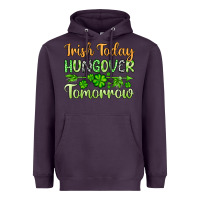 Plum St. Patrick's Irish today hungover tomorrow Heavyweight Hoodie - OliviaCreatesArt