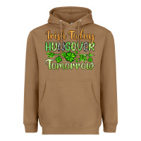Toasted Coconut St. Patrick's Irish today hungover tomorrow Heavyweight Hoodie - OliviaCreatesArt