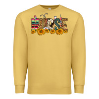 Antique Gold Western Nurse Sunflower Premium Sweatshirt - FaDigitalArtStudio