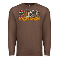 Chestnut Western Nurse Sunflower Premium Sweatshirt - FaDigitalArtStudio