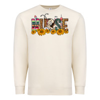 Sandshell Western Nurse Sunflower Premium Sweatshirt - FaDigitalArtStudio