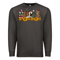 Smoke Western Nurse Sunflower Premium Sweatshirt - FaDigitalArtStudio