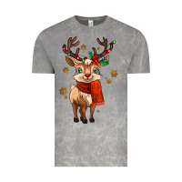 Cloud Rock reindeer in christmas Vintage Tee - MaliasSmallBusiness