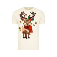 Vintage Arctic reindeer in christmas Vintage Tee - MaliasSmallBusiness