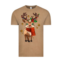 Vintage Coffee reindeer in christmas Vintage Tee - MaliasSmallBusiness