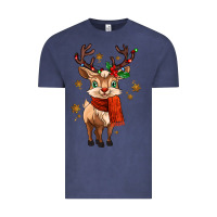 Vintage Denim reindeer in christmas Vintage Tee - MaliasSmallBusiness