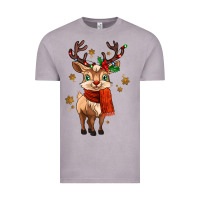 Vintage Zinc reindeer in christmas Vintage Tee - MaliasSmallBusiness