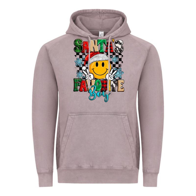 Santas Favorite Boy Vintage Hoodie by MaliasSmallBusiness | Teevron