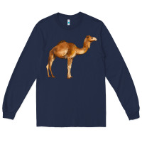 Navy camel Long Sleeve Tee - BarkalooDesign