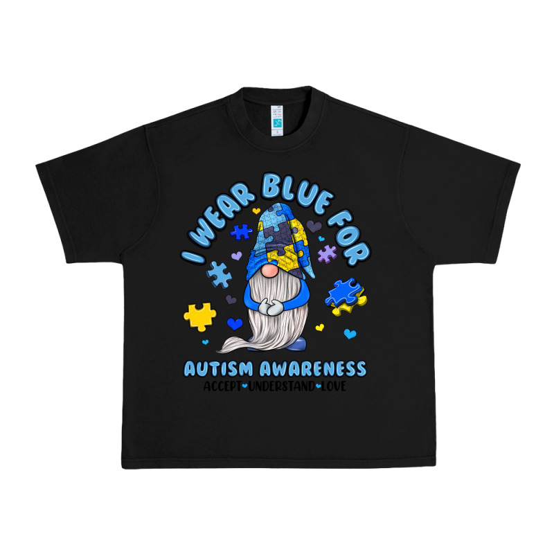 I Wear Blue For Autism Awareness Urban Heavy Tee by JahusDesignShop | Teevron