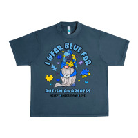 Midnight Navy i wear blue for autism awareness Urban Heavy Tee - JahusDesignShop