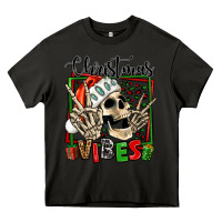 Asphalt christmas vibes skeleton Heavy Core Tee - Jasminsmagicworld
