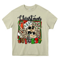 Mossy christmas vibes skeleton Heavy Core Tee - Jasminsmagicworld