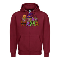 Burgundy witchy mama Zipper Hoodie - CowGirlArtShop