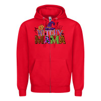 Red witchy mama Zipper Hoodie - CowGirlArtShop