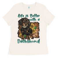 Bone life is better with a dachshund Ladies Tee - BarkalooDesign