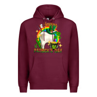 Burgundy Happy Dentist St. Patrick's Day Premium Hoodie - HowdyJamesFarm