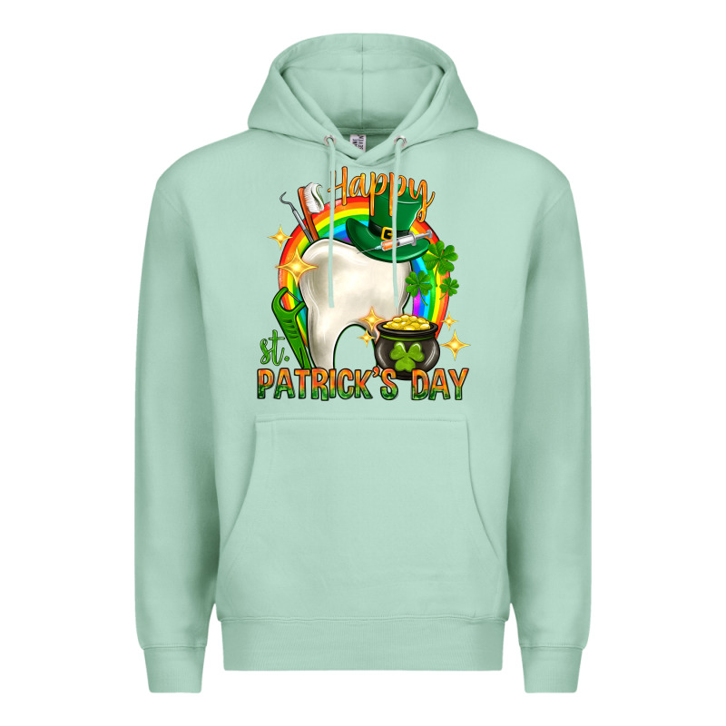 Happy Dentist St. Patrick's Day Premium Hoodie by HowdyJamesFarm | Teevron