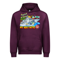 Mauve Wine 2024 Cruisin Urban Hoodie - CowhideDigitalArt