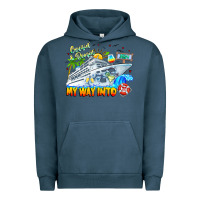 Pigment Midnight Navy 2024 Cruisin Urban Hoodie - CowhideDigitalArt